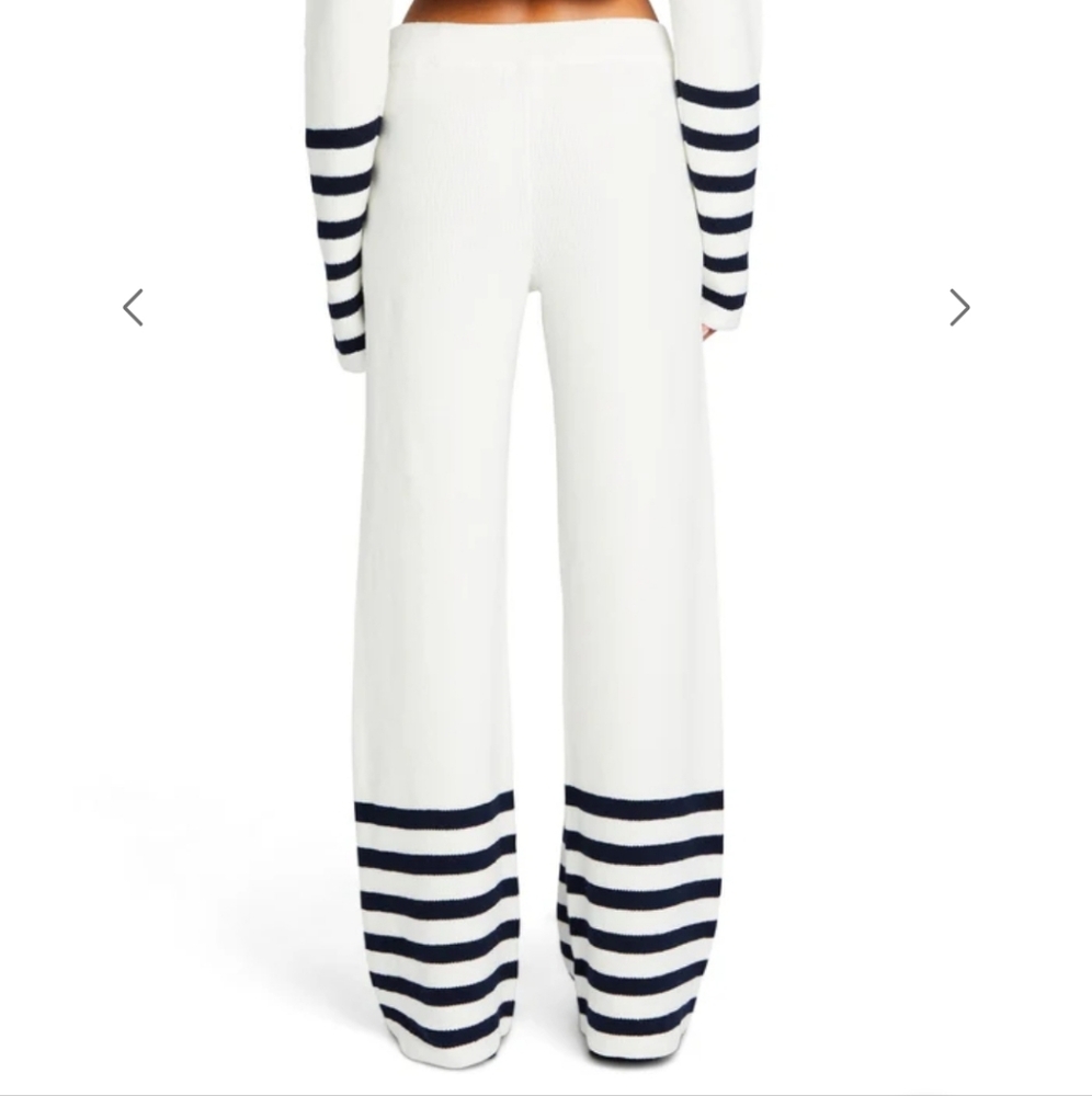 SER.O.YA Knit White And Blue Pants - Picture 4 of 5